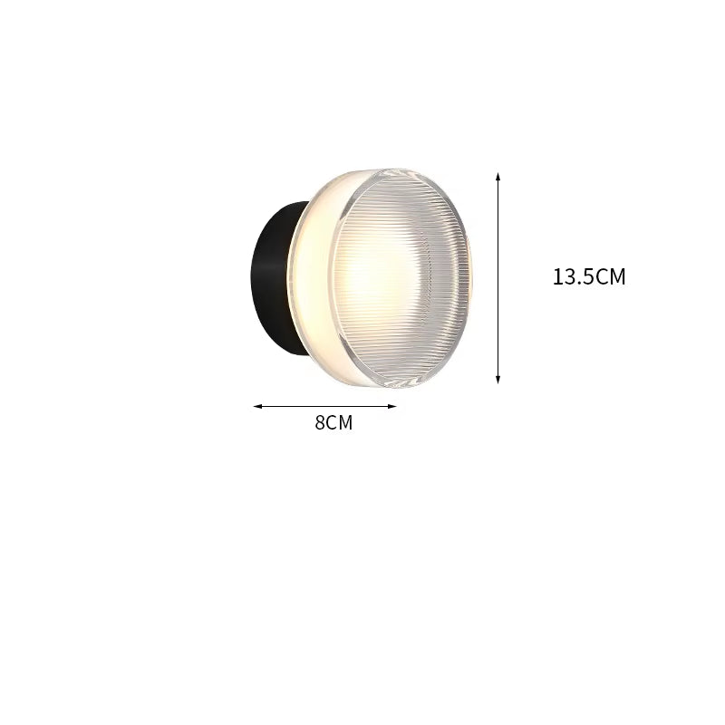 round Acrylic Simple LED Wall Lamp beside Corridor Balcony Porch Atmosphere Stair Light Modern Wandlamp Sconce Applique