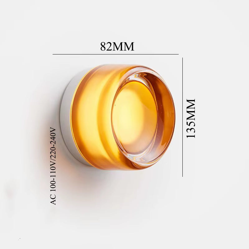 round Acrylic Simple LED Wall Lamp beside Corridor Balcony Porch Atmosphere Stair Light Modern Wandlamp Sconce Applique