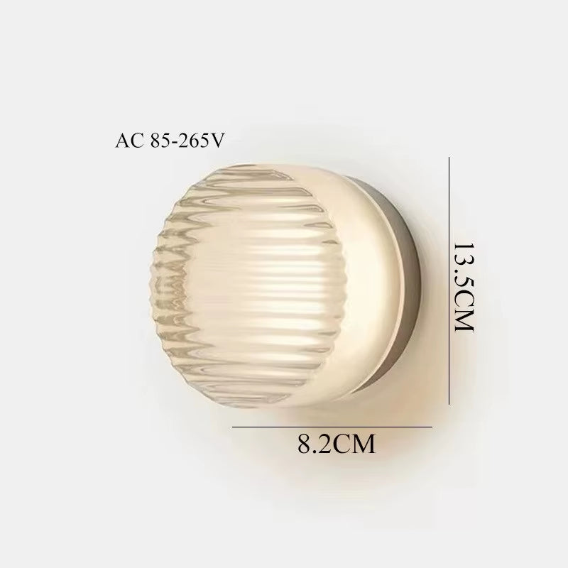 round Acrylic Simple LED Wall Lamp beside Corridor Balcony Porch Atmosphere Stair Light Modern Wandlamp Sconce Applique