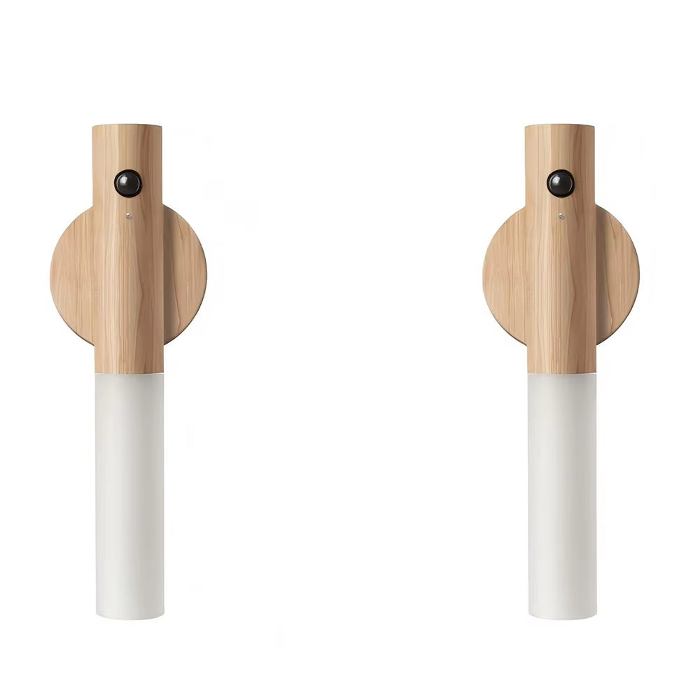 1Pc Intelligent Human Body Induction Night Light, LED Rechargeable Corridor Cabinet Wall Light, Household Toilet Wall Induction