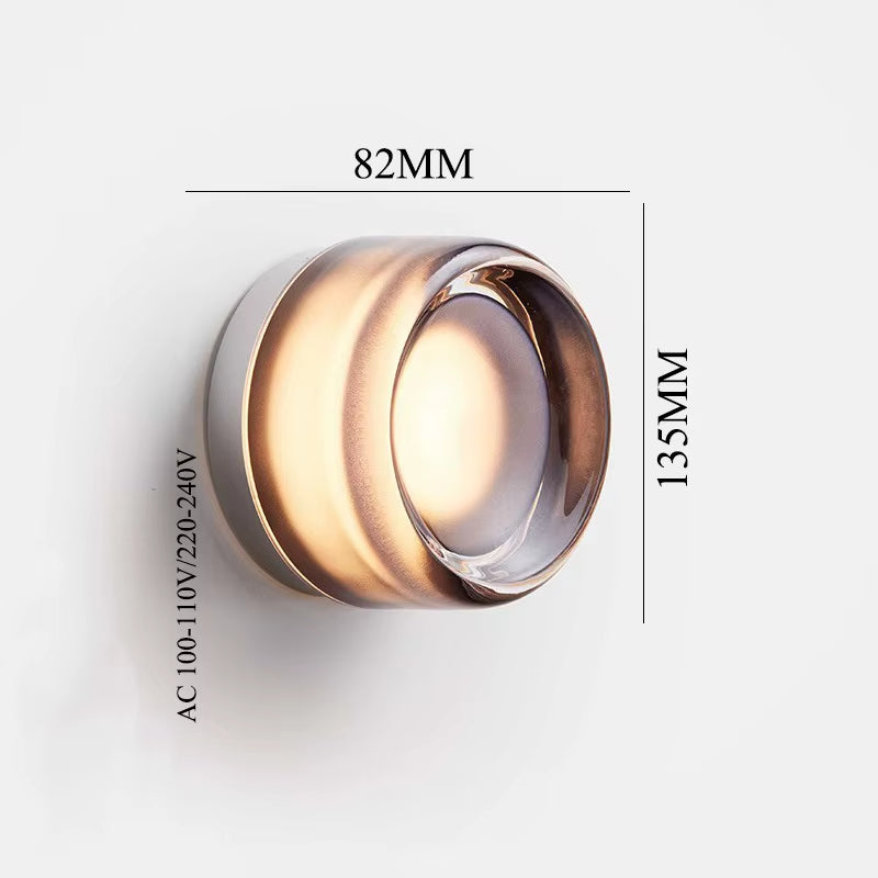 round Acrylic Simple LED Wall Lamp beside Corridor Balcony Porch Atmosphere Stair Light Modern Wandlamp Sconce Applique