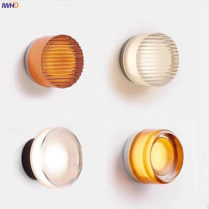 round Acrylic Simple LED Wall Lamp beside Corridor Balcony Porch Atmosphere Stair Light Modern Wandlamp Sconce Applique