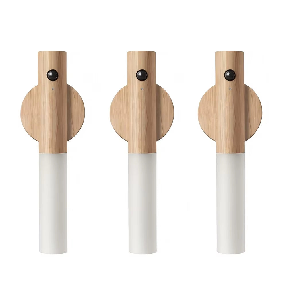 1Pc Intelligent Human Body Induction Night Light, LED Rechargeable Corridor Cabinet Wall Light, Household Toilet Wall Induction