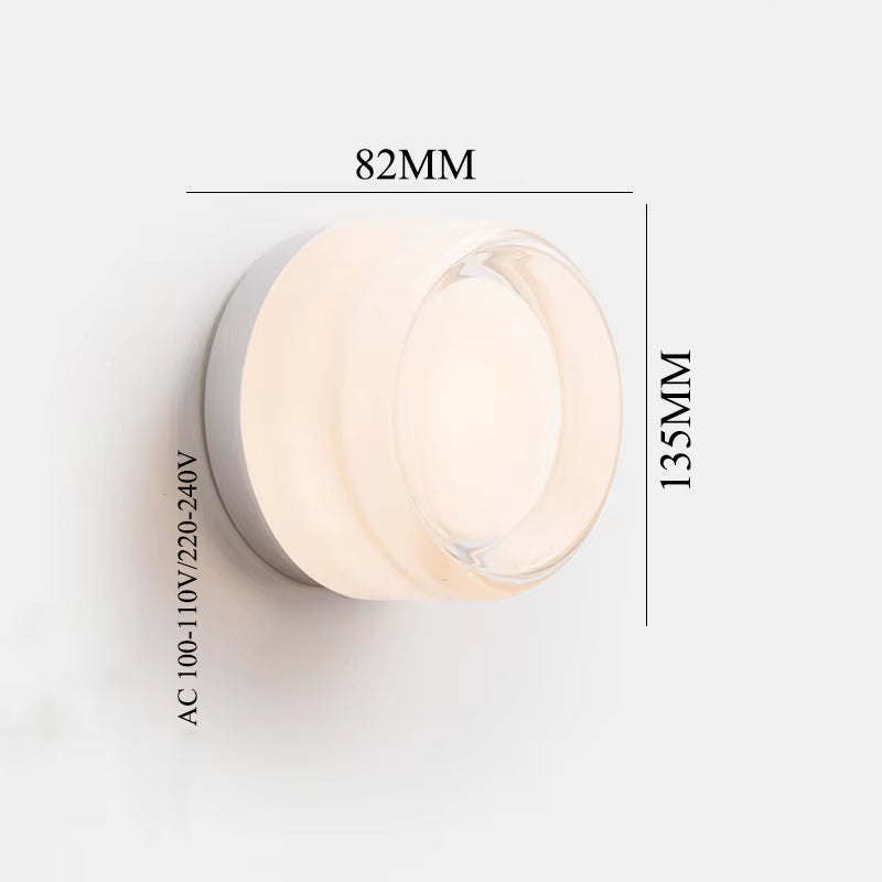 round Acrylic Simple LED Wall Lamp beside Corridor Balcony Porch Atmosphere Stair Light Modern Wandlamp Sconce Applique